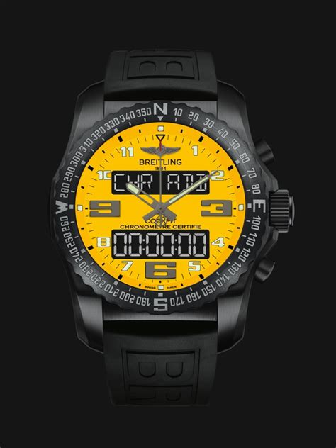 breitling cockpit yellow|breitling cockpit b50 for sale.